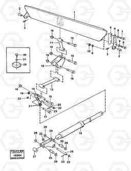 6248 Rear flap, mechanical. 5350B Volvo BM 5350B SER NO 2229 - 3999, Volvo Construction Equipment