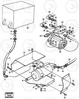 40655 Emergency steering equipment. L70 L70 S/N -7400/ -60500 USA, Volvo Construction Equipment