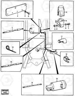 3987 Electrical system safety steering. L70 L70 S/N -7400/ -60500 USA, Volvo Construction Equipment