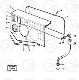 10868 Instruments and instrument panel. L70 L70 S/N -7400/ -60500 USA, Volvo Construction Equipment