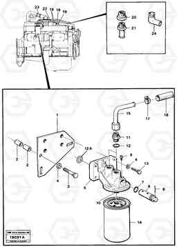 25537 Coolant filter Std Usa L90 L90, Volvo Construction Equipment