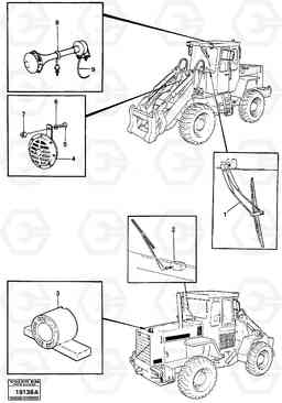 10865 Windscreen wiper horn Reverse-motion Alarm L70 L70 S/N -7400/ -60500 USA, Volvo Construction Equipment