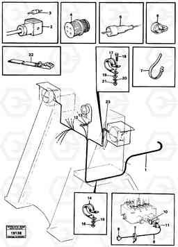 51893 Electric system front L70 L70 S/N -7400/ -60500 USA, Volvo Construction Equipment