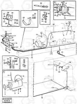 21245 Electric system rear L70 L70 S/N -7400/ -60500 USA, Volvo Construction Equipment