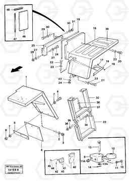 40522 Mudguards foot step L30 L30, Volvo Construction Equipment