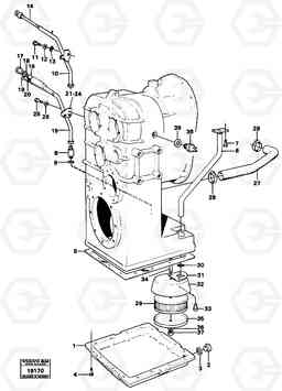 82651 Clutch housing with fitting parts L70 L70 S/N -7400/ -60500 USA, Volvo Construction Equipment