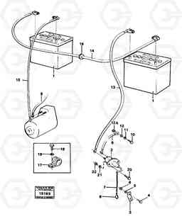 50616 Battery with assembling details L30 L30, Volvo Construction Equipment