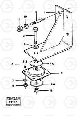 43002 Engine mounting L30 L30, Volvo Construction Equipment