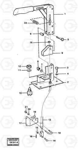 4972 Hand brake L30 L30, Volvo Construction Equipment