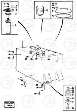 72770 Hydraulic oil tank L70 L70 S/N -7400/ -60500 USA, Volvo Construction Equipment