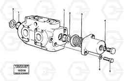 15834 Hydraulic valve. L70 L70 S/N -7400/ -60500 USA, Volvo Construction Equipment