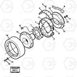 24245 Brake 3-speed gear transmission L30 L30, Volvo Construction Equipment