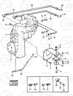 93813 Hydraulic transmission with fitting parts L30 L30, Volvo Construction Equipment