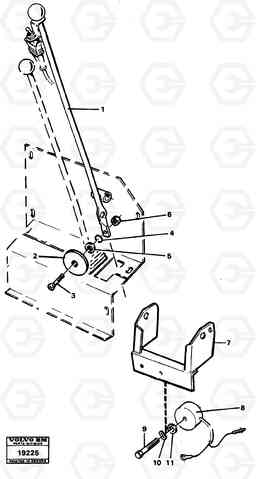 36634 Controls, bucket automatic. L70 L70 S/N -7400/ -60500 USA, Volvo Construction Equipment