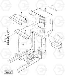 37232 Radiator casing L30 L30, Volvo Construction Equipment