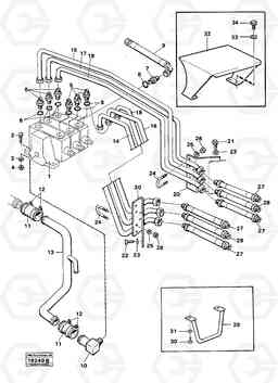 37238 Hydraulic system, rear L30 L30, Volvo Construction Equipment