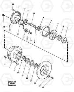 41319 Hub reduction gear L30 L30, Volvo Construction Equipment