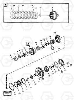 43006 Coupling 3:rd 6-speed Gear Transmission L30 L30, Volvo Construction Equipment