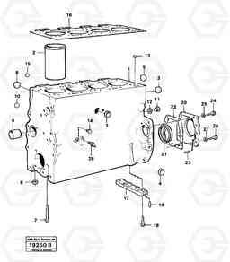 15982 Cylinder block L30 L30, Volvo Construction Equipment