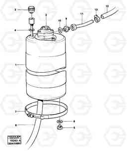 81606 Tank with fitting parts L30 L30, Volvo Construction Equipment