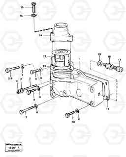 40729 Thermostat housing L30 L30, Volvo Construction Equipment