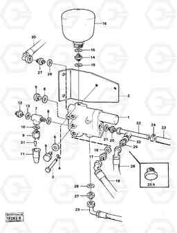 84855 Valve with fitting parts L30 L30, Volvo Construction Equipment