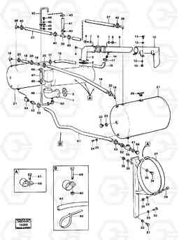 81345 Exhaust pipe with water injector. L160 VOLVO BM L160, Volvo Construction Equipment