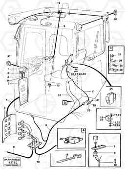 17736 Electrical system cab L160 VOLVO BM L160, Volvo Construction Equipment