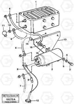 40866 Starter element with fitting parts. (usa) L160 VOLVO BM L160, Volvo Construction Equipment