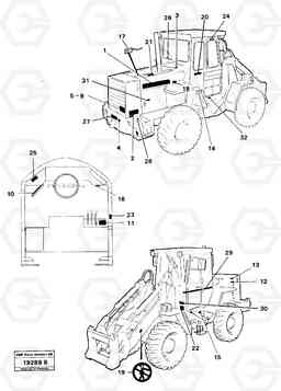 65966 Sign plates and decals L30 L30, Volvo Construction Equipment