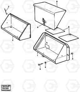 14254 Battery box. L90 L90, Volvo Construction Equipment