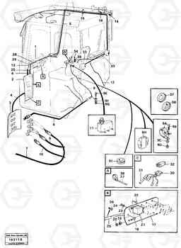 63614 Electrical system cab L120 Volvo BM L120, Volvo Construction Equipment