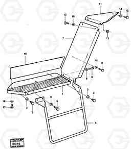 2118 Mudguard and step L90 L90, Volvo Construction Equipment