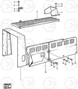 37065 Engine plate and side hatch. L90 L90, Volvo Construction Equipment