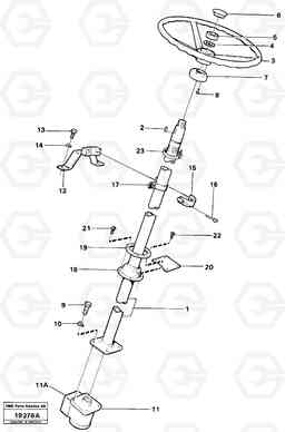 23361 Steering column with fitting parts L120 Volvo BM L120, Volvo Construction Equipment