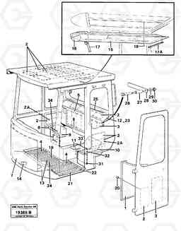 65355 Insulating matting L120 Volvo BM L120, Volvo Construction Equipment