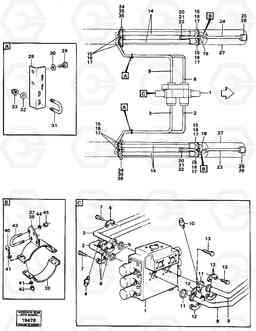 96264 Tilting hydraulic. L160 VOLVO BM L160, Volvo Construction Equipment