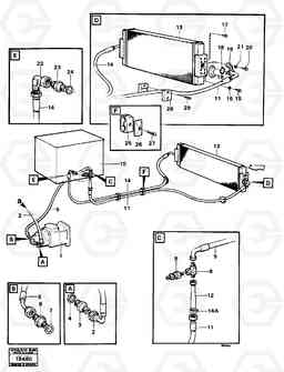 71987 Servo System: feed lines. L160 VOLVO BM L160, Volvo Construction Equipment