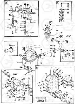 98517 Servo-system control lines L160 VOLVO BM L160, Volvo Construction Equipment