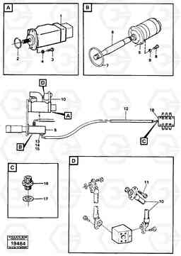 43628 Hydraulic pumps with fitting parts. L160 VOLVO BM L160, Volvo Construction Equipment