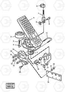 85056 Pedal A25 VOLVO BM VOLVO BM A25, Volvo Construction Equipment