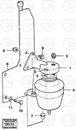 33852 Anti-freeze reservoir A25 VOLVO BM VOLVO BM A25, Volvo Construction Equipment