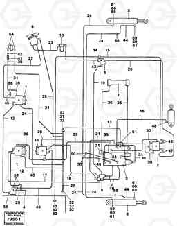 46983 Pipes, hoses and joints 6 x 4 , 6 x 6 4 X 4 Tillv Nr - 4065 A25 VOLVO BM VOLVO BM A25, Volvo Construction Equipment