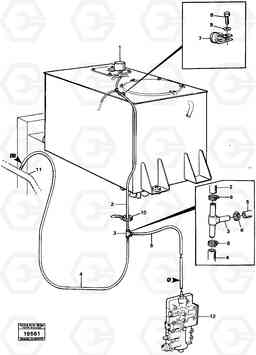 70798 Air hoses transmission L50 L50 S/N -6400/-60300 USA, Volvo Construction Equipment