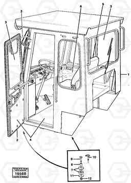 29601 Drivers cab L50 L50 S/N -6400/-60300 USA, Volvo Construction Equipment