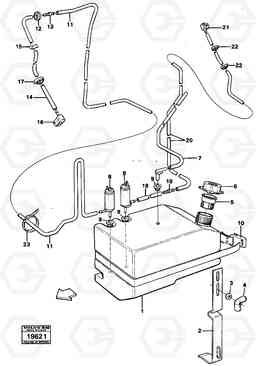 3800 Windshield washer L50 L50 S/N -6400/-60300 USA, Volvo Construction Equipment