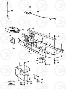 16471 Radio panel. L90 L90, Volvo Construction Equipment