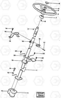 24302 Steering column with fitting parts. L70 L70 S/N -7400/ -60500 USA, Volvo Construction Equipment