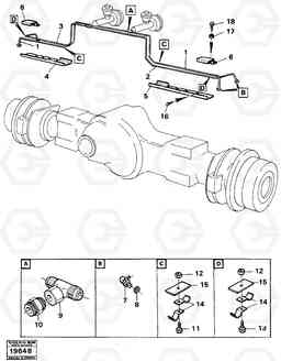 81580 Hydraulic brake system trailer 4x4 A25 VOLVO BM VOLVO BM A25, Volvo Construction Equipment