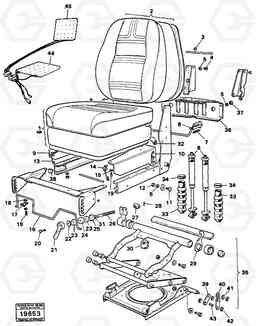 4919 Drivers seat tillv nr - 4806 A25 VOLVO BM VOLVO BM A25, Volvo Construction Equipment